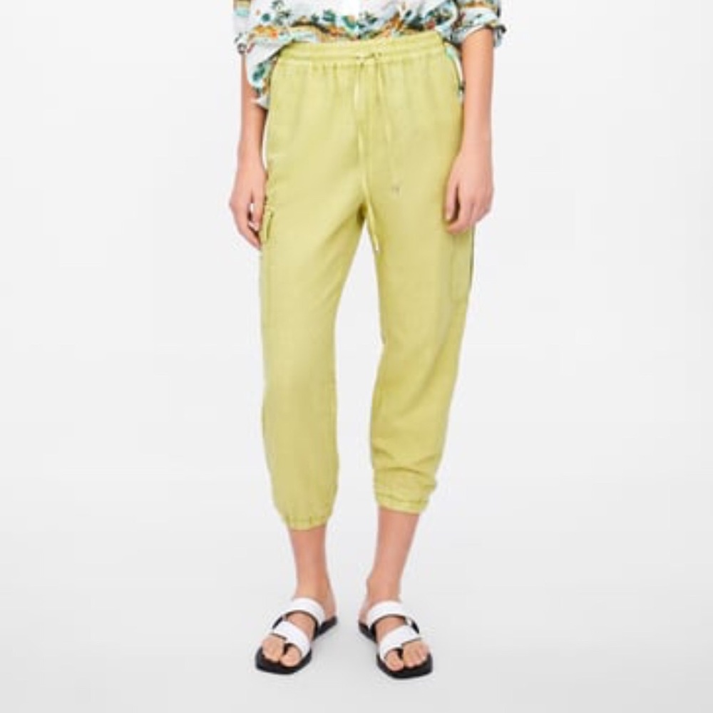 Zara Lime green cargo pants
